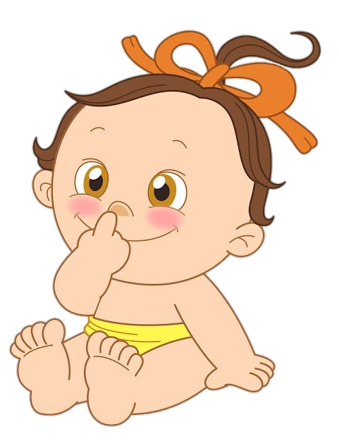 Cute baby Girl Cartoon Png