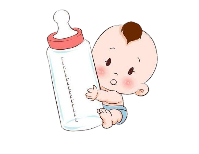 Baby Holding Feeding Bottle Png Image