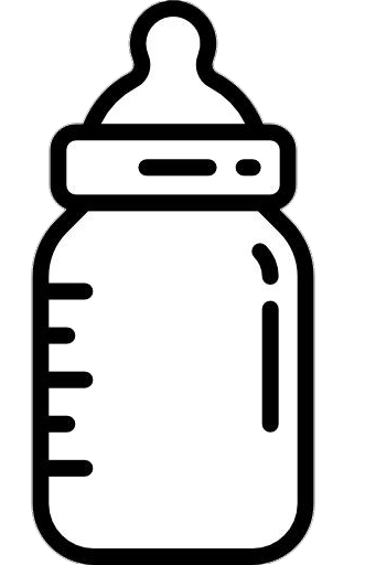 Baby Bottle Black icon Png