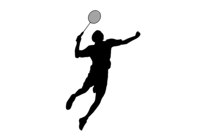 Boy Playing Badminton Silhouette Png
