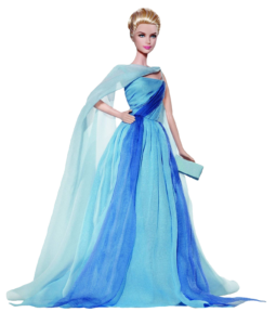 Barbie Doll in Blue Dress PNG