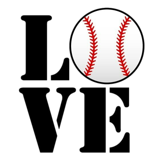 I Love Baseball Slogan Png