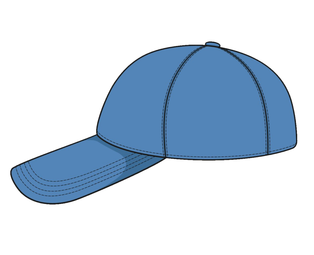 Blue Baseball Cap Side View clipart PNG