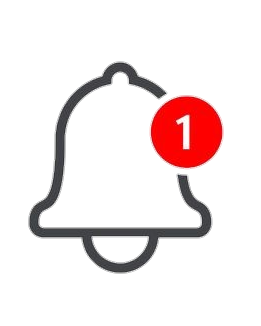Red Notification Bell Icon Transparent Background