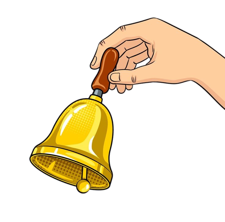 Bell in Hand Clipart Png