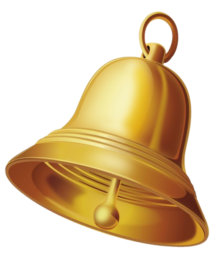 Golden bell png image