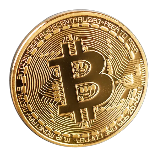 Golden Bitcoin Png