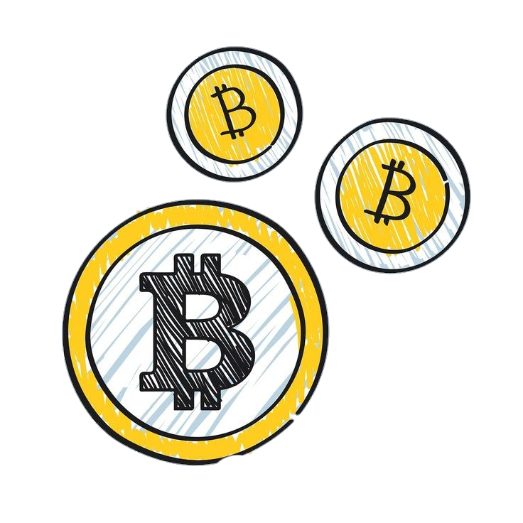 Bitcoins Drawing Png