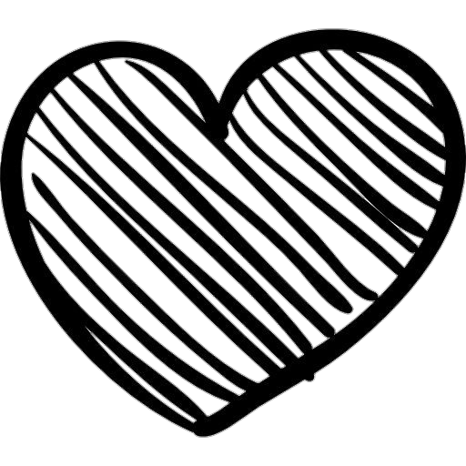 Black Heart Drawing Png