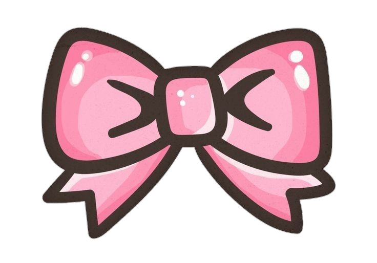 Cute pink Bow Tie clipart Png