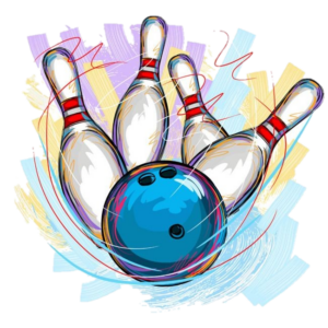 Bowling Ball And Pins Png