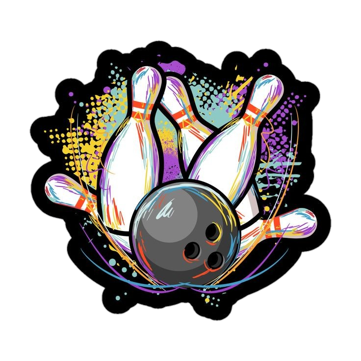 Neon Bowling Png