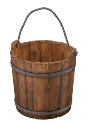 Wooden Bucket Png