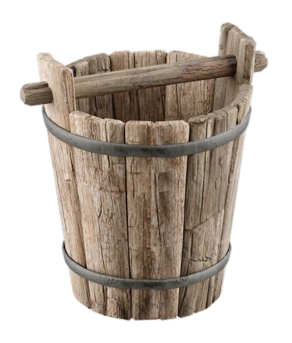 Wooden Bucket Png