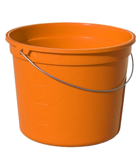 Plastic Orange Bucket Png