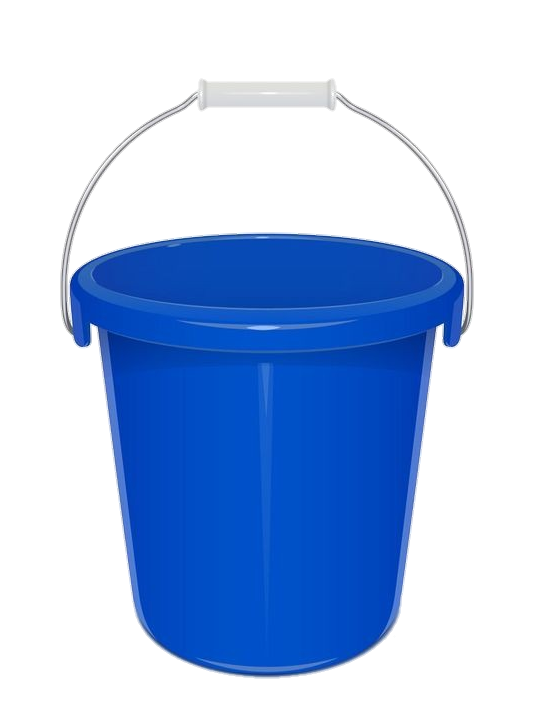 Plastic Blue Bucket Png