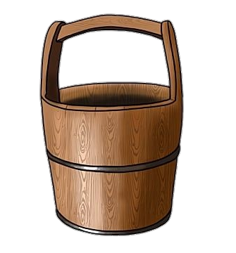 Wooden Bucket Clipart Png