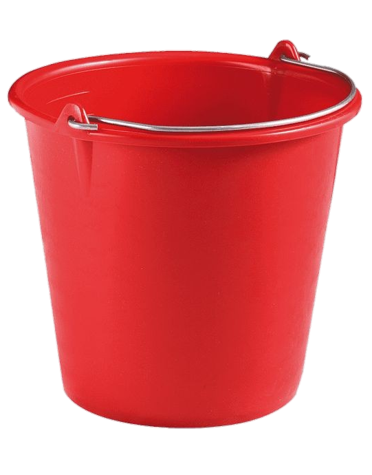 Red Plastic Bucket Png