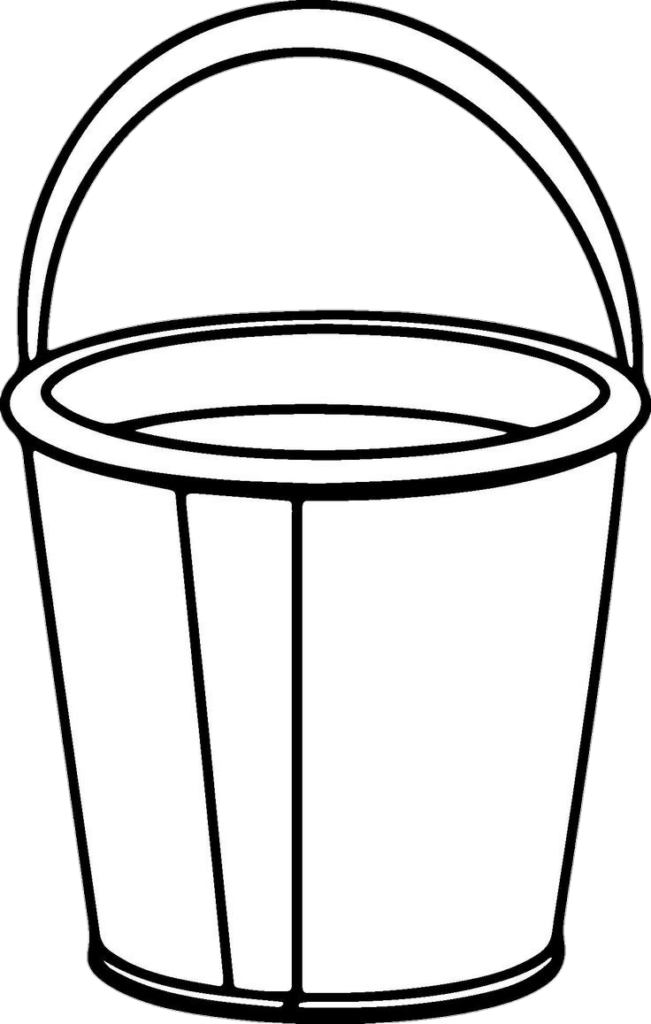 Bucket Outline Png
