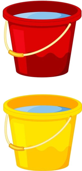 Red Yellow Bucket's Png