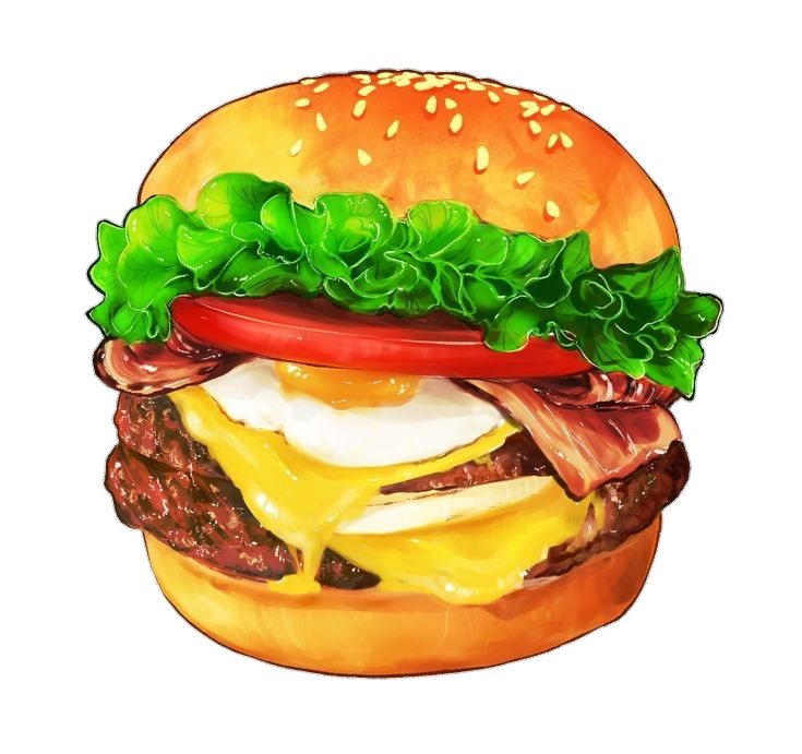 Burger Drawing Png