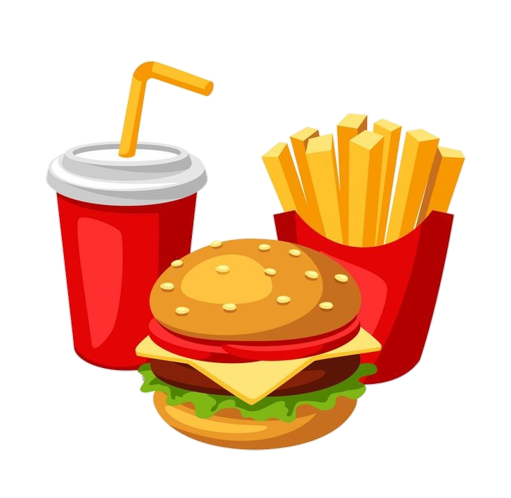 Burger Fries vector Png