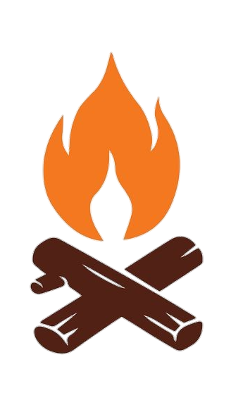 Campfire Vector logo icon Png