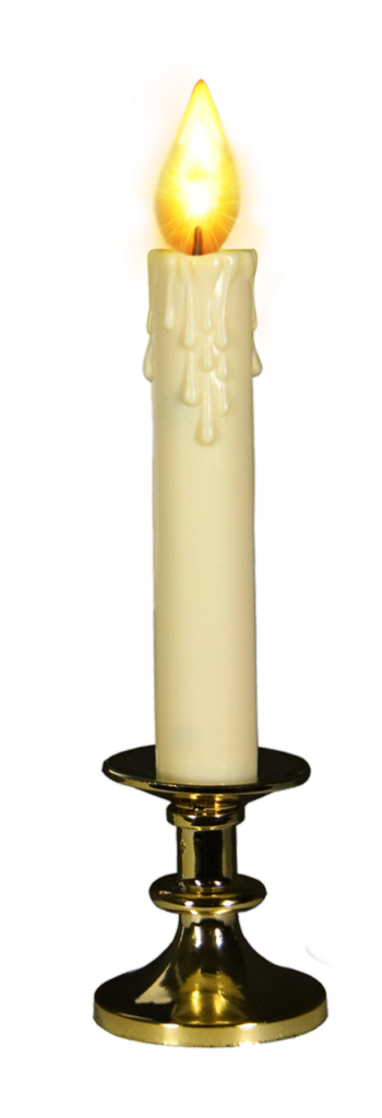 Candle on Stand Png