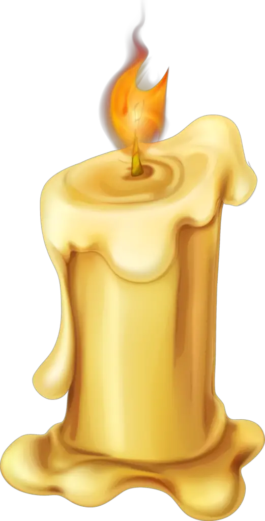 Yellow Candle clipart Png