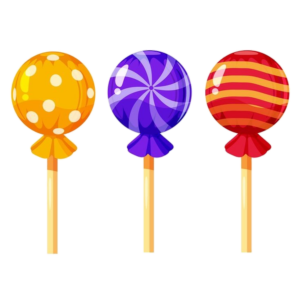 3 Lollipop Candy clipart Png