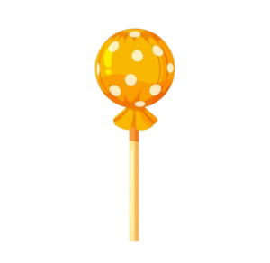 Orange Lollipop Candy clipart Png