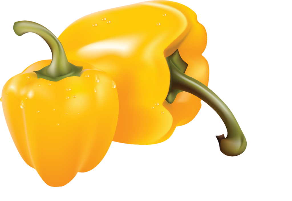 Yellow Capsicum clipart png