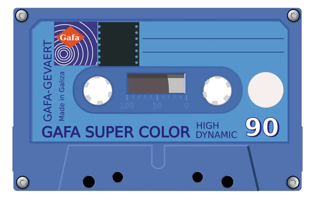 Blue Cassette Png