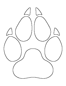 Cat Paw Outline Png