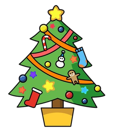 Cute Christmas Tree clipart Png