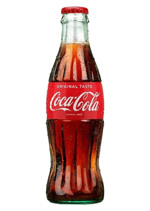 Coca Cola glass bottle Png