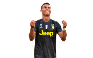 Cristiano Ronaldo Juventus Black Jersey Png