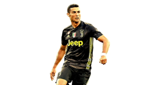 Cristiano Ronaldo Juventus Black Jersey Png