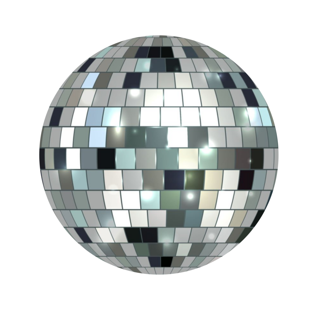 Disco Ball Illustration PNG