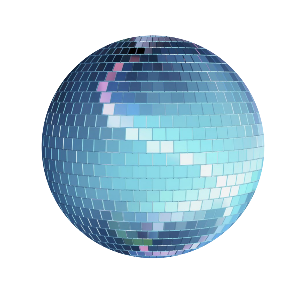 Blue Disco Ball PNG