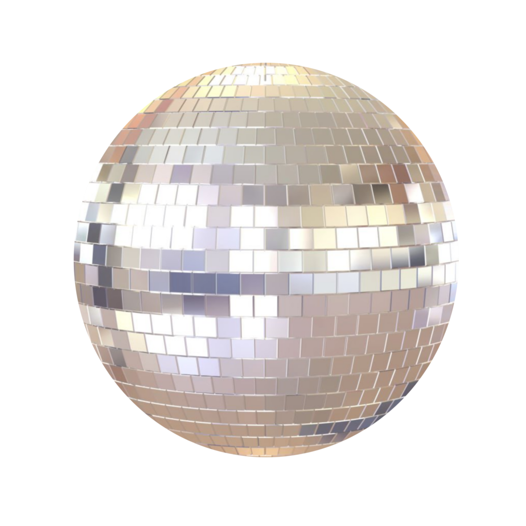 Mirror Disco Ball PNG 