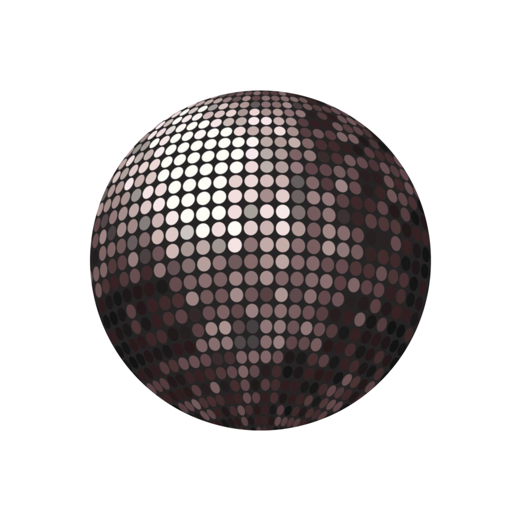 Disco Ball Illustration PNG