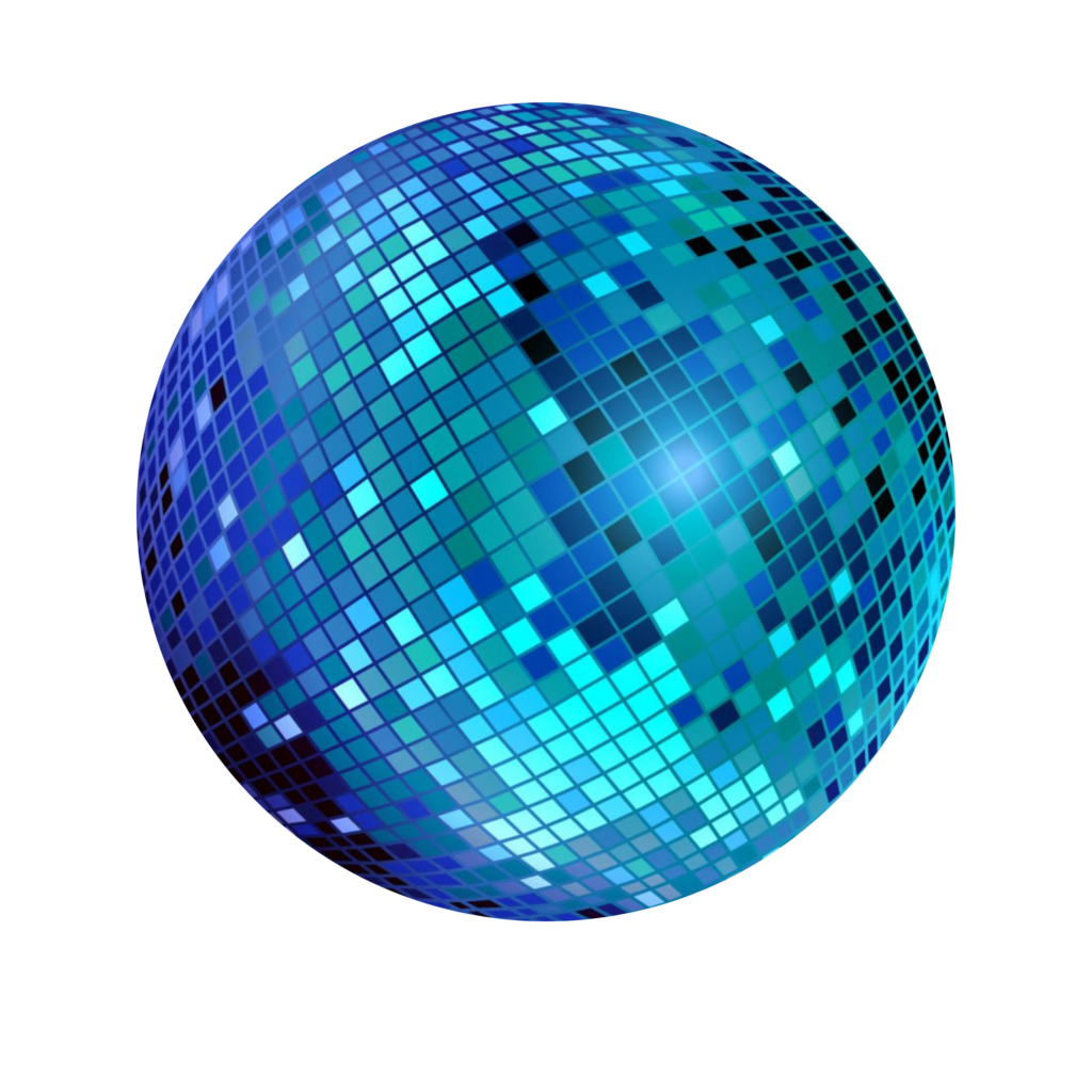 Blue Disco Ball PNG