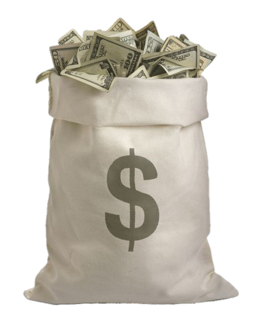 Bag of US Dollar Png