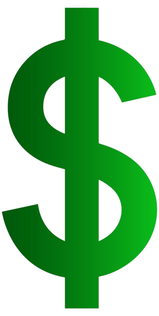 Us Dollar Green Gradient Sign Png