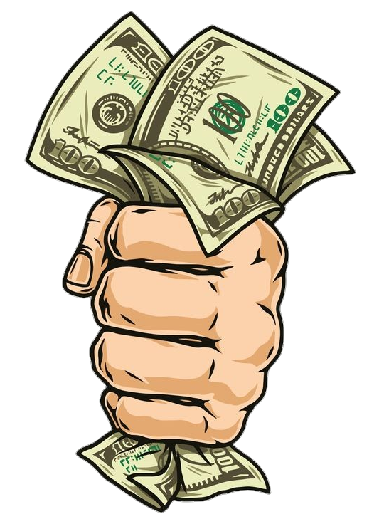 United States Dollar in Hand Clipart Png
