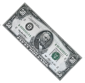 50 Dollar Note Png image