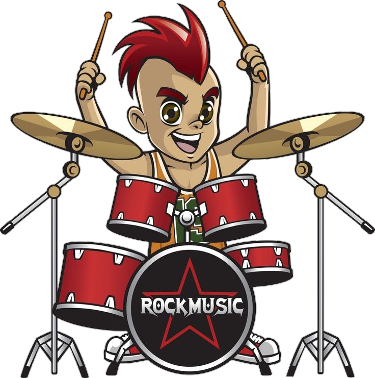 Boy Playing Drums clipart Png