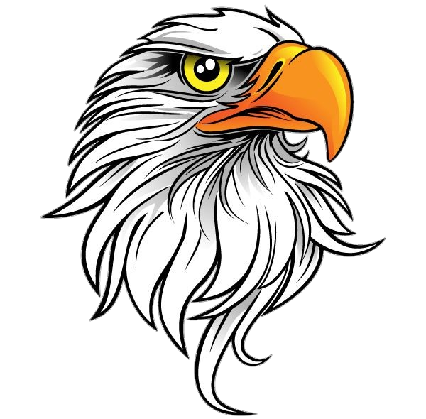 Head of Eagle Logo with AI Generative 24207663 PNG
