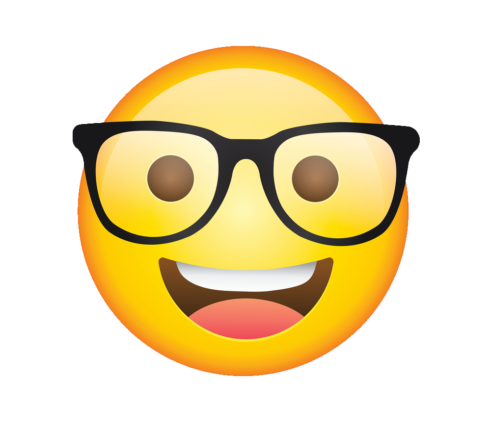 Nerd Emoji PNG